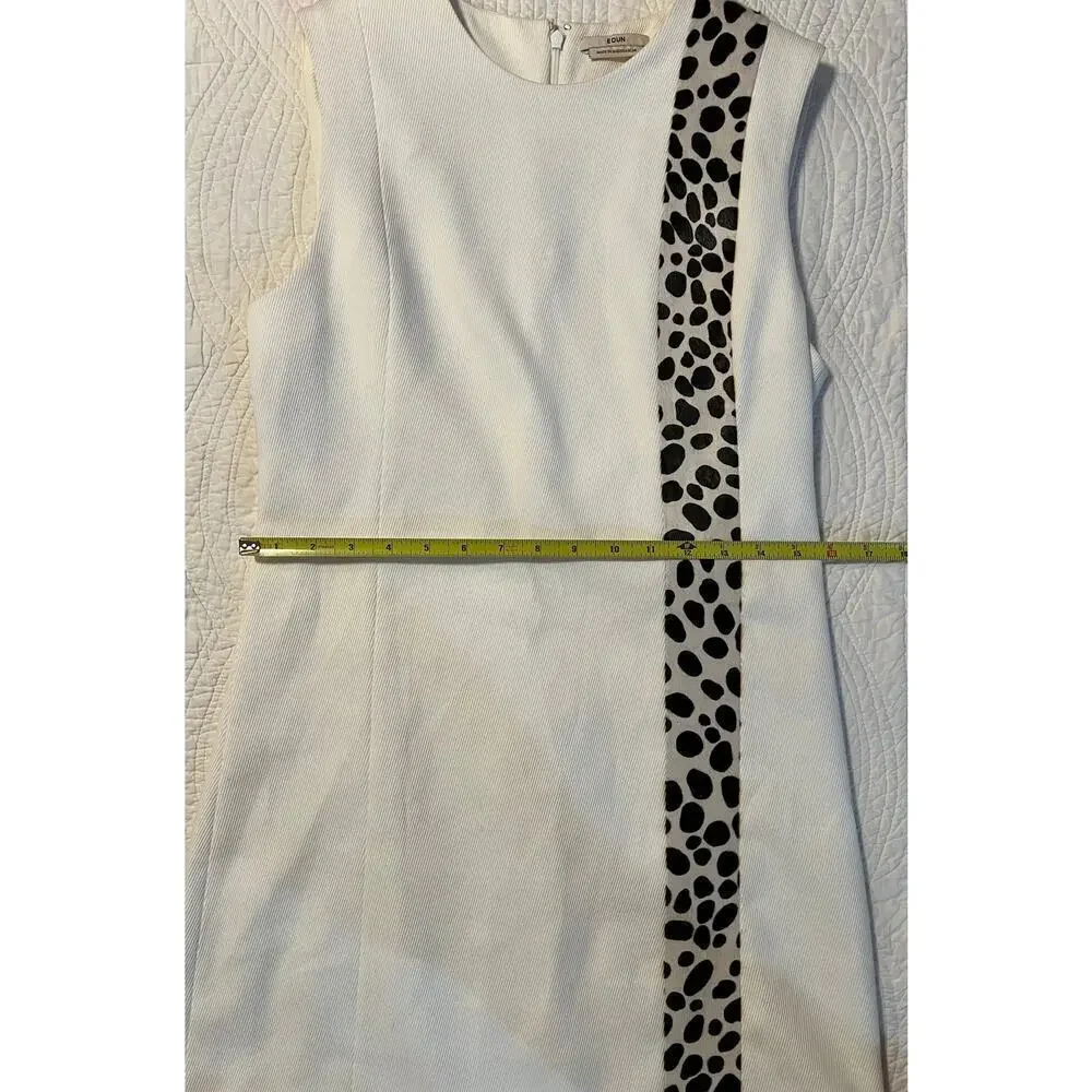Edun Dress white and animal print. Chic stylish design. - Picture 11 of 11